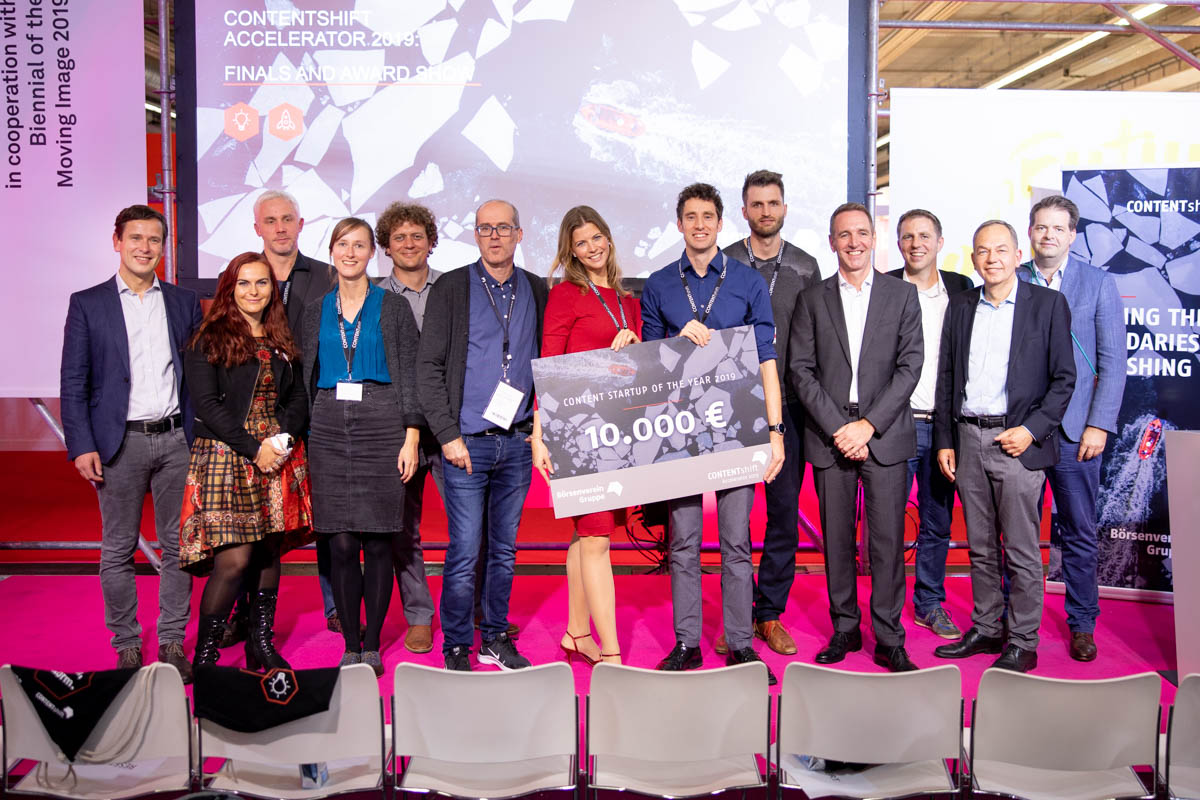 Jury und Start-ups des CONTENTshift-Accelerators 2019