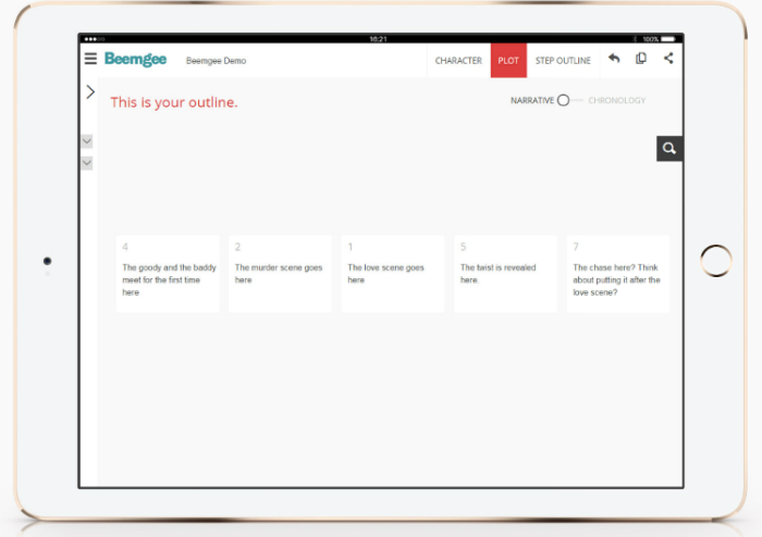 Beemgee Tablet Mockup